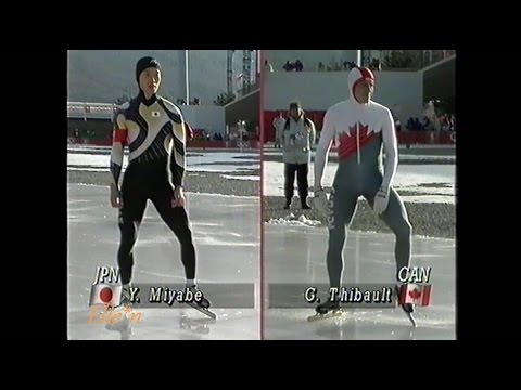 Winter Olympic Games Albertville 1992 - 1000 m Thibault - Yukinori Miyabe