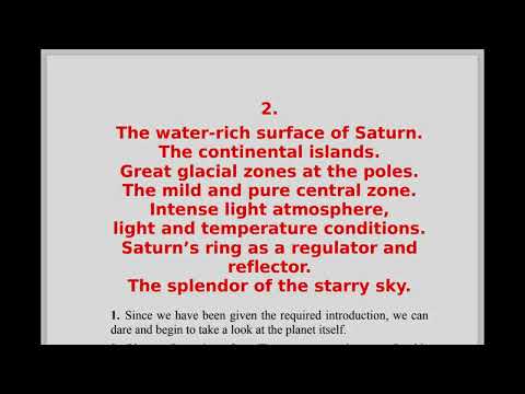 The Saturn by Jakob Lorber PART 1