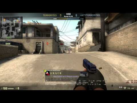 CS:GO ACE HENIO - GLOCK-18 + GRENADE (Dust2)