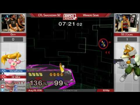 CFL Smackdown 92 Melee - Oaty (Peach) vs Colbol (Fox) - Winners Semis