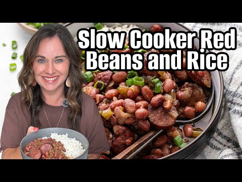 Budget Red Beans and Rice in the Slow Cooker