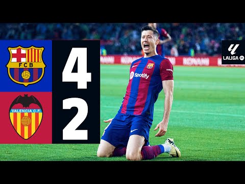 FC BARCELONA 4 vs 2 VALENCIA | LALIGA 2023/24 MD33