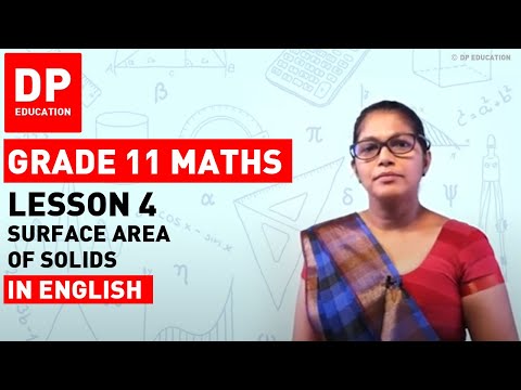 Lesson 4 - Surface Area of Solids |  Maths Session-Term 1 #surfaceare #DPEducation #Grade11Maths
