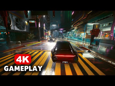 Cyberpunk 2077 (PS5) Next-Gen Ray Tracing Mode Free Roam Gameplay (4K)