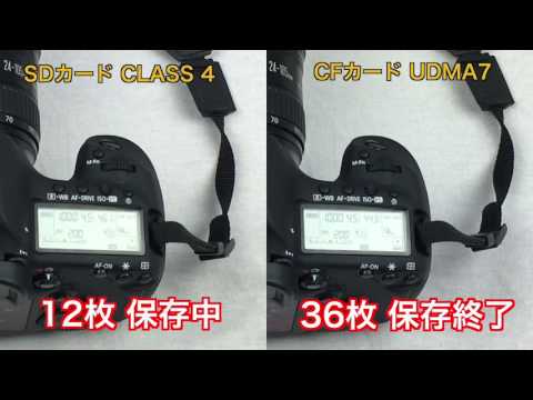 5D Mark IIIでCFカードとSDカードの速度を比べてみた