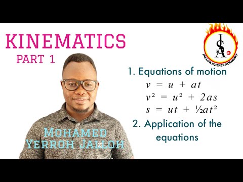 KINEMATICS (particles in motion)