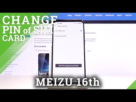 How to Set Up PIN to SIM Card in MEIZU 16TH - Change PIN to SIM
