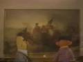 Ernie And Bert Observe A George Washington Painting