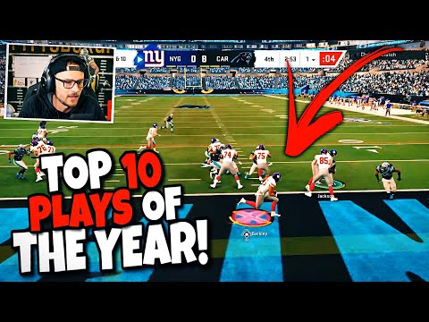 Reacting to My Top 10 Plays of the Year from Madden 20!