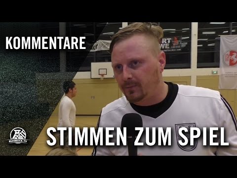 Die Stimmen zum Finale (SuS Beckhausen - SC Hassel, Hallenstadtmeisterschaft Gelsenkirchen)