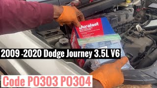 2009-2020 Dodge Journey  3.5L V6  Spark Plugs &  ignition Coils Replacement.
