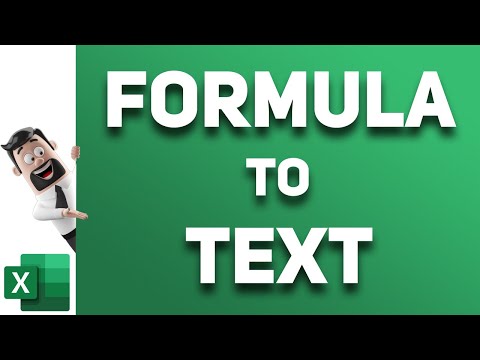 Part of a video titled Convert formula to text in excel - YouTube