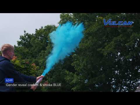 6249 - Gender reveal confetti + smoke BLUE