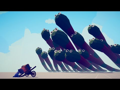 TITANOBOA and GIANT UNITS vs 5 HWACHA | TABS - Totally Accurate Battle Simulator