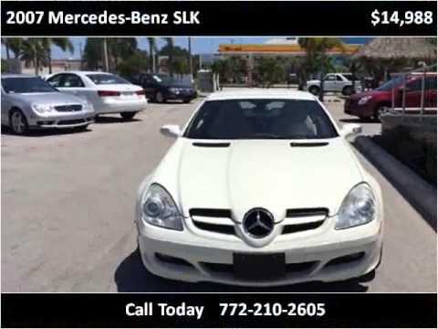 2007 Mercedes-Benz SLK Used Cars Stuart FL