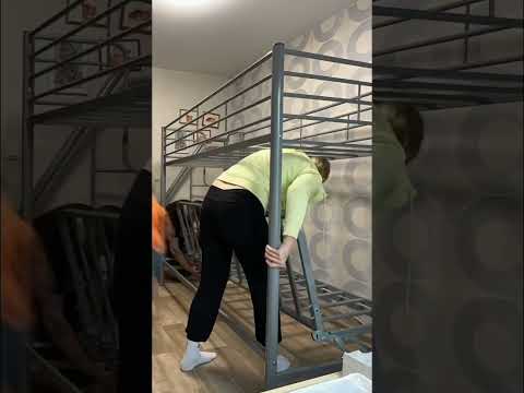 Сборка кровати двухъярусной с диваном
