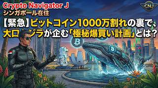 【緊急】ビットコイン1000万割れの裏で、大口クジラが企む「極秘爆買い計画」とは?