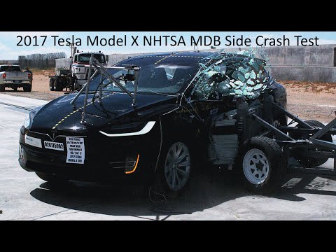 2017-2022 Tesla Model X (All Trims) NHTSA MDB Side Crash Test