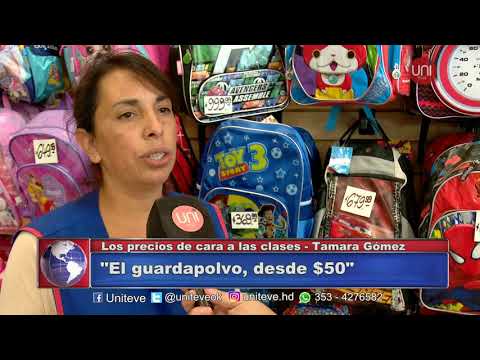 El precio de la vestimenta escolar