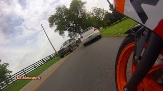 preview picture of video 'Chasing an Accord on a CBR250R on a country road'