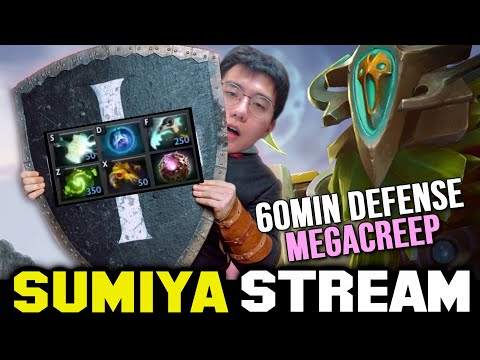 One Hour Try Hard Megacreep Defense | Sumiya Invoker Stream Moment 3525