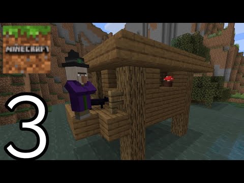 Minecraft PE - Survival - Witch Hut - Gameplay Part 3