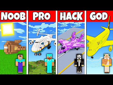 Rabbit vs God: Airplane House Challenge in Minecraft!