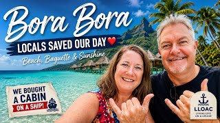 Locals Saved Our Day in Bora Bora 🇵🇫 | Beach, Baguette & Snorkeling
