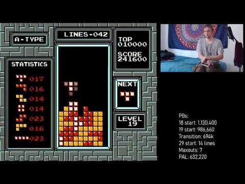 NES Tetris - 300k in 1.48.76