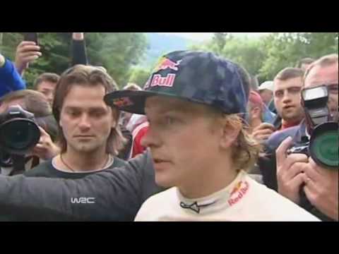 Kimi Raikkonen crash - WRC Rally Bulgaria 2010