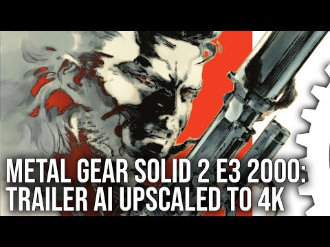 Metal Gear Solid 2 E3 2000: 4K AI Upscaling An All-Time Classic Trailer