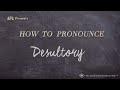 How to Pronounce Desultory (Real Life Examples!)