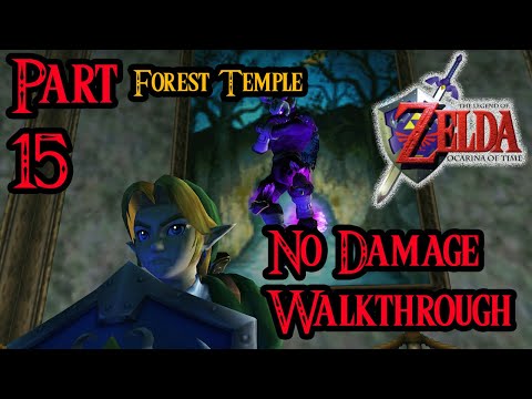 Zelda Ocarina of Time 100% Walkthrough Widescreen HD Part 15 - Forest Temple - Poe Sisters