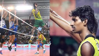 Ajith lal volleyball  MONSTER of the vertical jump