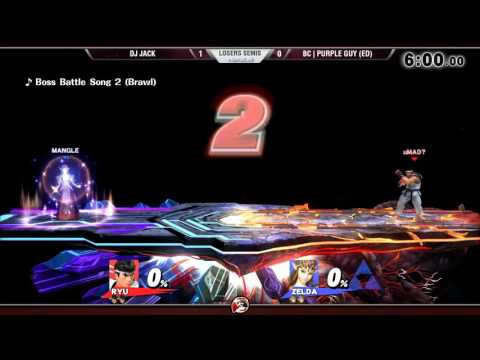 Smash 4 Versus Weekly 11/12/15 - Losers Semis - DJ Jack (Ryu) vs Purple Guy (Sheik)