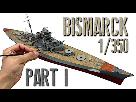 1/350 BISMARCK [Trumpeter] - Model build part 1/4
