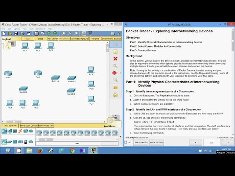 6.3.1.8 Packet Tracer - Exploring Internetworking Devices