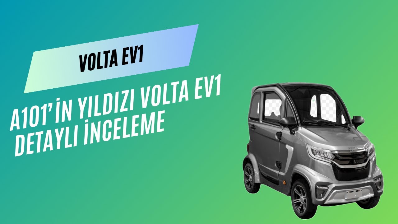 #volta #ev1 araba inceleme / sürüş videosu A101'de satılan #minicar