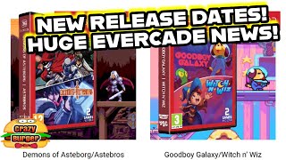 Evercade NEWS - NEW Release dates for Dual Carts Astebros/Demons of Asteborg & Goodboy Galaxy/Witch