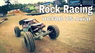 Rock Racing! UCFAB Axial Bomber RR10 YETI  SCX10 II Tear Up Track At DropZone NBRC JPRC