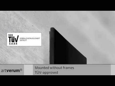 Glasbord Sigel magnetisch 780x480x15mm zwart