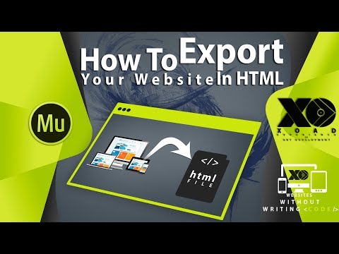 #12 How To Export Your Adobe Muse Website In HTML | XOAD
