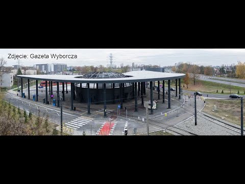 TŚ. Tramwaje Śląskie. Centrum Przesiadkowe Katowice Brynów.