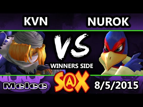 S@X - KVN (Sheik) Vs. Nurok (Falco) SSBM Tournament - Smash Melee