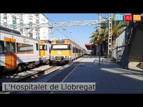 Rodalies Barcelona : L'Hospitalet de Llobregat R1 - R3 - R4 - R12 ( Renfe 447 )