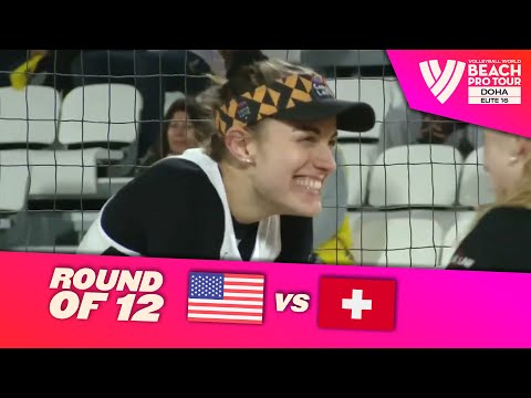Nuss/ Kloth vs. Brunner/ Hüberli - Quarter Finals Highlights Doha 2023 #BeachProTour
