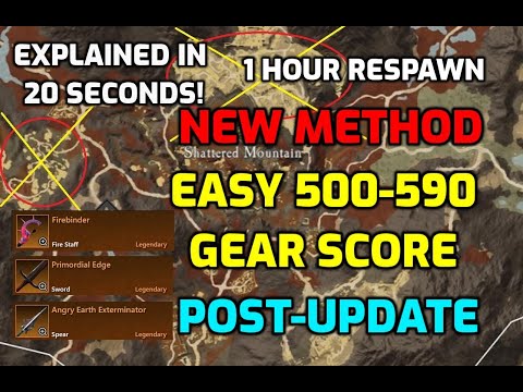 New World Fast Gear Score Farm 1 Hour Respawn Chest Timers New World Fast Gear Score Farm 600 Bug