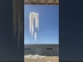 Breaking Massive Icicles is Oddly Satisfying…