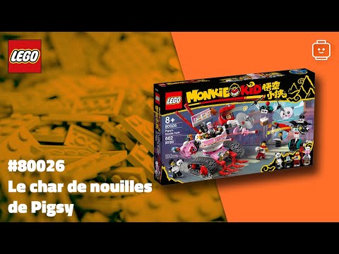 Vidéo LEGO Monkie Kid 80026 : Le char de nouilles de Pigsy