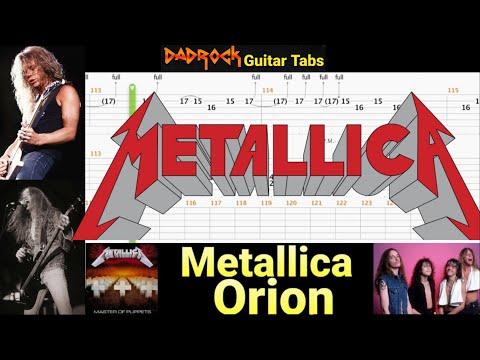 Orion - Metallica - Guitar + Bass TABS Lesson